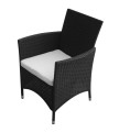Czarne-krzesło-ogrodowe-z-poduszką