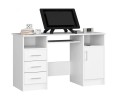 Białe-biurko-komputerowe-z-szafką