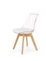 Designerskie-bezbarwne-krzesło-do-jadalni