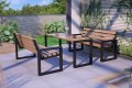 Drewniane-meble-ogrodowe-stół-z-ławkami