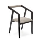 Modernistyczne drewniane krzesło z oparciem