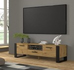 Szafka pod telewizor w stylu loft z półkami 160 cm