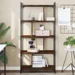 Półka na książki z przegródkami loft