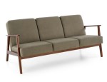 Trzyosobowa sofa w kolorze oliwkowym