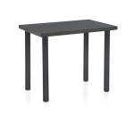 Prostokątny stół kuchenny z grubym blatem antracyt 90x60 cm