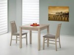 Kwadratowy rozkładany stół 80x80 dąb sonoma