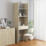 Biblioteczka na książki regał z szufladą sonoma