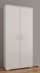 Biała szafa z półkami 190x80