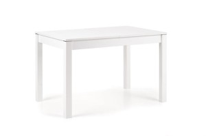 Rozkładany stół do jadalni biały 120x75 cm