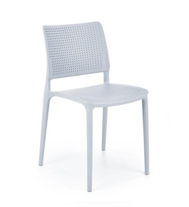 Błękitne krzesło ogrodowe polipropylen