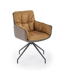Eleganckie brązowe krzesło fotel pająk