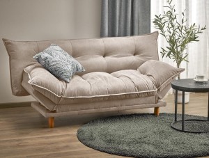 Rozkładana sofa z regulowanymi podłokietnikami