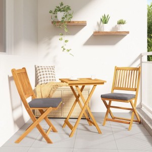 Stolik z krzesłami na balkon + poduszki