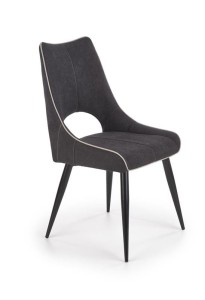 Wysokie nowoczesne krzesło loft, szary fotel