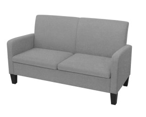 Skandynawska sofa dwuosobowa szara