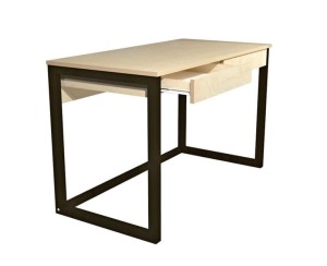 Industrialne biurko z szufladami 120x60 drewno