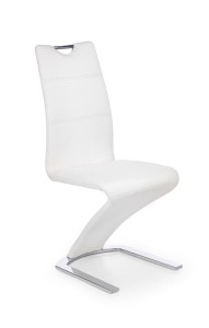 Nowoczesne białe krzesło z rączką