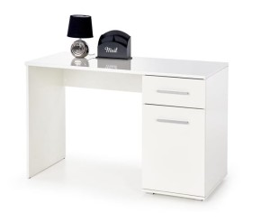 Białe biurko szkolne z szufladą 120x55 cm