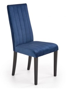 Eleganckie granatowe krzesło w stylu glamour