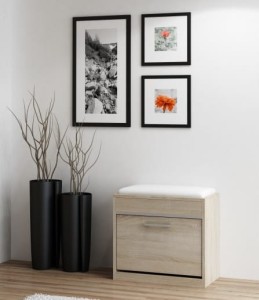 Szafka na buty z siedziskiem dąb sonoma 60x30x53cm