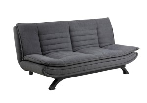 Rozkładana sofa gościnna, szara nowoczesna kanapa