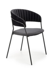 Eleganckie krzesło vintage czarne 