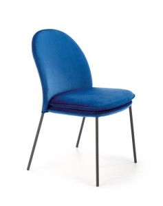 Granatowe krzesło z miękkim siedziskiem