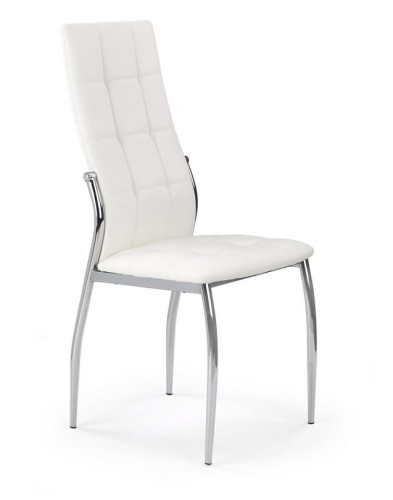 Białe metalowe krzesło z oparciem pikowane.jpg