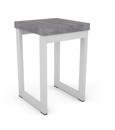 Industrialny-stołek-kuchenny-na-białym-stelażu