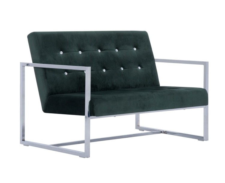 Dwuosobowa-kanapa-w-stylu-glam-zielona