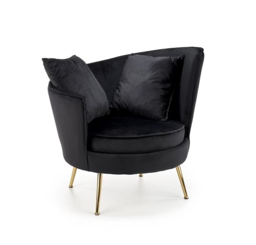 Czarny-fotel-wypoczynkowy-glamour
