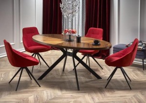 Owalny stół do jadalni w stylu vintage