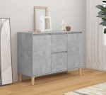 Komoda na ubrania z szufladami szary beton