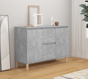 Komoda na ubrania z szufladami szary beton