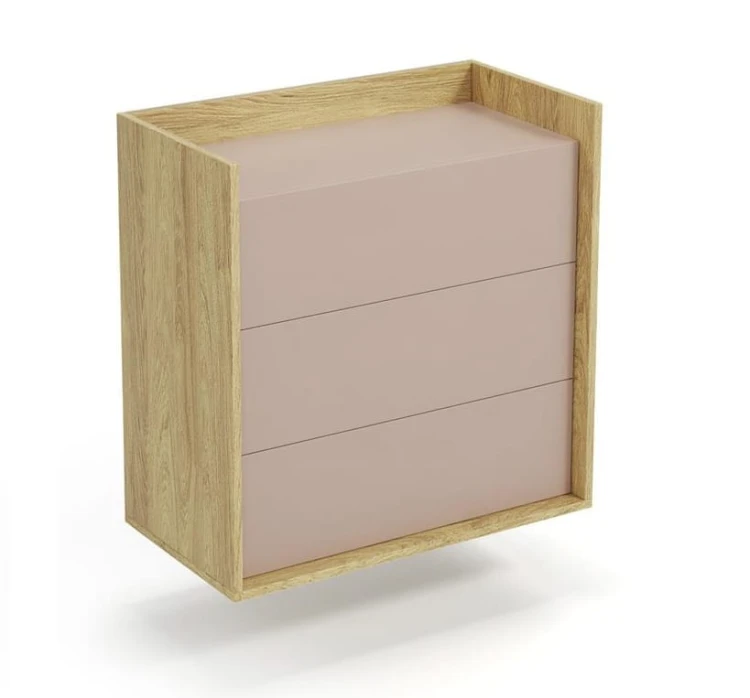 Komoda-z-szufladami-brudny-róż