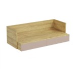 Biurko sekretarzyk z szufladami hikora/róż