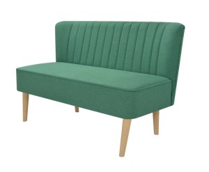 Zielona sofa dwuosobowa do poczekalni