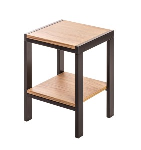 Industrialny stolik nocny z półkami kwietnik