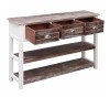 Konsola-z-szufladami-półkami