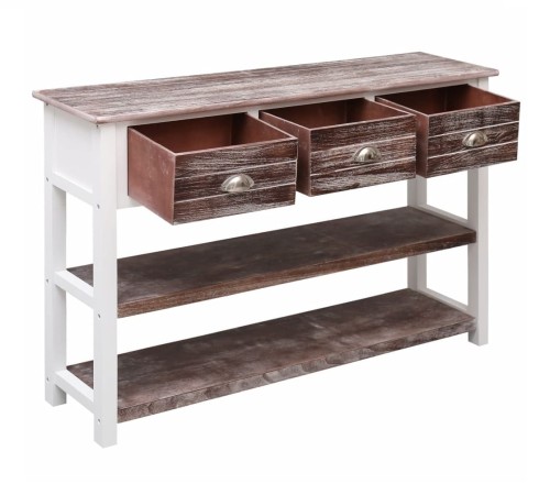 Konsola-z-szufladami-półkami