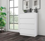 Biała szafka z szufladami 70x40 cm 