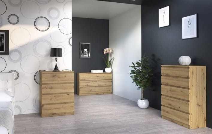 Komoda-w-aranżacji-dąb-artisan