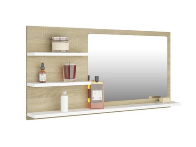 Łazienkowe-lustro-z-półkami-na-kosmetyki