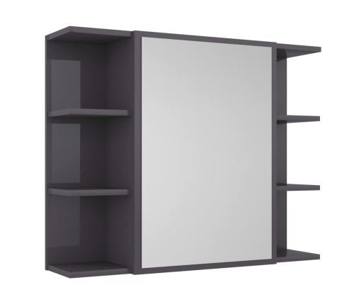 Szafka-łazienkowa-z-lustrem-szary-połysk