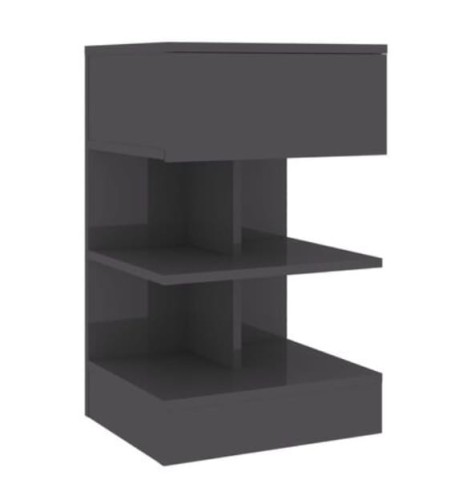 Stolik-nocny-szary-połysk