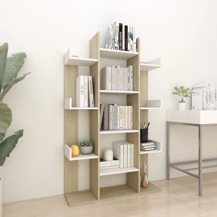 Dwukolorowy-regał-na-książki