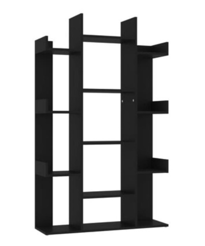 Czarna-półka-na-zabawki-kwiaty