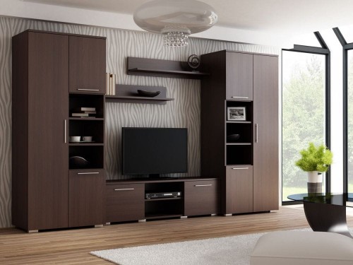 Meblościanka-z-szafami-wenge