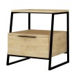 Szafka-nocna-z-półkami-dąb