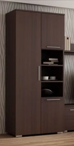 Szafa do sypialni biura wenge z półkami